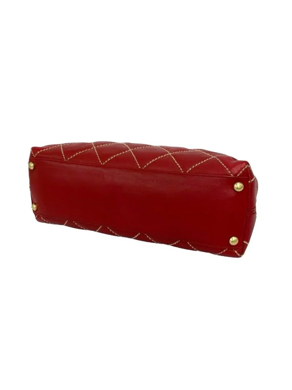 Chanel CC Logo Wild Stitch Lambskin Handbag